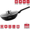 Herzog Hr-2618: Wok Van 32Cm Met Marmercoating En Glazen Deksel Met Aromaknop