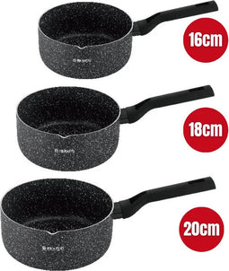 Herzog Hr-2622: 3-Delige Met Marmer Gecoate Saus-/Melkpot Met Schenktuit