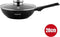 Herzog Hr-3617: Wok Van 28 Cm Met Marmercoating, Deksel Met Aromaknop En Afneembaar Handvat