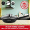 Herzog Hr-3618: Wok Van 32Cm Met Marmercoating, Deksel Met Aromaknop En Afneembaar Handvat