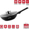 Herzog Hr-3618: Wok Van 32Cm Met Marmercoating, Deksel Met Aromaknop En Afneembaar Handvat