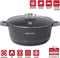 Herzog Hr-5212: 44Cm Marmeren Braadpan Met Aromaknop - 25L