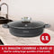 Herzog Hr-5213: 32Cm, Met Marmer Gecoate Ondiepe Braadpan Met Aromaknop - 6.1L