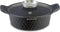 Herzog Hr-5220: 28Cm Diamant Design Marmeren Gecoate Ondiepe Braadpan Met Aromaknop - 4L