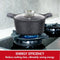 Herzog Hr-5221: 20Cm Marmeren Braadpan Met Aromaknop - 2.6L