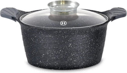Herzog Hr-5222: 24Cm Marmeren Braadpan Met Aromaknop - 4.6L