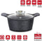 Herzog Hr-5222: 24Cm Marmeren Braadpan Met Aromaknop - 4.6L