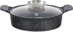 Herzog Hr-5225: Ondiepe Braadpan Van 28Cm Met Marmercoating En Aromaknop - 3.7L