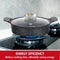 Herzog Hr-5225: Ondiepe Braadpan Van 28Cm Met Marmercoating En Aromaknop - 3.7L