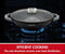 Herzog Hr-5229: Wok Van 32Cm Met Marmercoating En Aromaknop Van Glazen Deksel - 4.3L