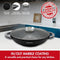 Herzog Hr-5229: Wok Van 32Cm Met Marmercoating En Aromaknop Van Glazen Deksel - 4.3L