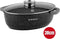 Herzog Hr-5232: 38Cm Marmeren Braadpan Met Glazen Deksel, Aromaknop - 8.4L