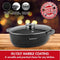Herzog Hr-5232: 38Cm Marmeren Braadpan Met Glazen Deksel, Aromaknop - 8.4L