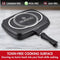Herzog HR-DP34M - Die Casting Dubbele Grill Pan 34cm Zwart