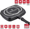 Herzog HR-DP34M - Die Casting Dubbele Grill Pan 34cm Zwart