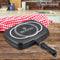 Herzog HR-DP34M - Die Casting Dubbele Grill Pan 34cm Zwart