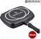 Herzog HR-DP34M - Die Casting Dubbele Grill Pan 34cm Zwart