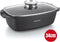 Herzog Hr-Ros34M: Gegoten Steengecoate Braadpan Van 34Cm Met Aromaknop Van Glazen Deksel