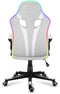 Huzaro Force 2.5 RGB - Gamingstoel - RGB LED-verlichting en ademende stof - Wit