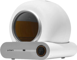 Catsify Zelfreinigende kattenbak - Automatische kattenbak - 65 L - Incl. App - Incl. vuilniszakken - Wit.