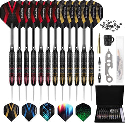 Dartpijlenset – 12 Stuks met Aluminium Schachten en Flights