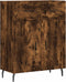 vidaXL - Dressoir - 69,5x34x90 - cm - bewerkt - hout - gerookt - eikenkleurig