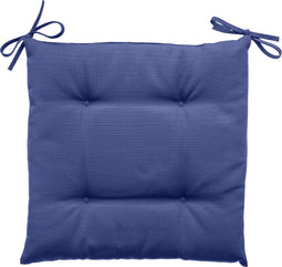 Hespéride Korai Stoelkussen met lintjes - Waterafstotend - Afneembare hoes - 40x40cm - Lavendel
