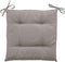 Hespéride Korai Stoelkussen met lintjes - Waterafstotend - Afneembare hoes - 4 knopen - 40x40cm - Taupe