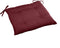 Hespéride Korai Stoelkussen met lintjes - Waterafstotend - Afneembare hoes - 4 knopen - 40x40cm - Bordeaux