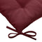 Hespéride Korai Stoelkussen met lintjes - Waterafstotend - Afneembare hoes - 4 knopen - 40x40cm - Bordeaux