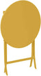 Hespéride - Luxe Bistrotafel - Greensboro Tafel - Mosterd - 60x60x71cm