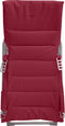 Hesperide Milos Outdoor Strandstoel Bordeaux - vouwstoel - ligstoel - campingstoel - Bordeaux - Gewatteerde canvas