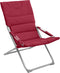 Hesperide Milos Outdoor Strandstoel Bordeaux - vouwstoel - ligstoel - campingstoel - Bordeaux - Gewatteerde canvas
