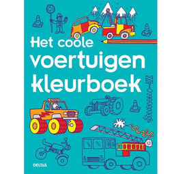 Het coole voertuigen kleurboek