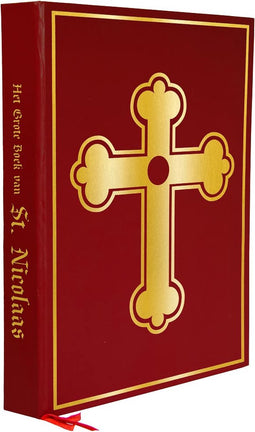 Het Grote Boek van Sinterklaas - rood - 33 cm - met blanco bladzijden - sint accessoires