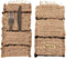 Het Oh My Gee Bestekzakje - Beige Zwart - Set van 4
