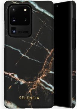 Selencia Hoesje Geschikt voor Samsung Galaxy S20 Ultra Hoesje - Selencia Maya Fashion Backcover - zwart