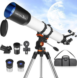 HETEKAN Telescoop - Astronomische Refractor - 90mm Opening - 700mm Brandpuntsafstand - Voor Alle Leeftijden
