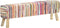 vidaXL - Bankje - 160 - cm - chindi - stof - meerkleurig