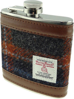 Heupfles Grijs Bruin (Rust) - Harris Tweed - Glen Appin of Scotland