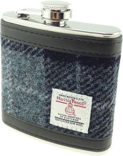 Heupfles Grijs Zwart - Harris Tweed - Glen Appin of Scotland