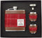 Heupfles Rood Geruit - Luxe Set - Harris Tweed - Glen Appin of Scotland