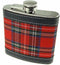 Heupfles Tartan Royal Stewart - Harris Tweed - Glen Appin of Scotland