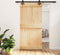 vidaXL - Schuifdeur - met - beslag - 100x210 - cm - massief - grenenhout