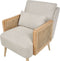 ORUM - Fauteuil - Lichtbeige - Rotan
