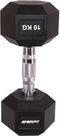 Hex dumbbell 10 kg - Rubber
