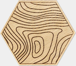 Hexagon wandtegel | Akoestisch paneel | Zelfklevend | ↑21CM - 24CM