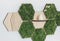 Hexagon wandtegel | Eiken | Wandplank | Zelfklevend | ↑24CM - 21CM