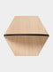 Hexagon wandtegel | Eiken | Wandplank | Zelfklevend | ↑24CM - 21CM