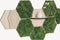 Hexagon wandtegel | Eiken | Wandplank | Zelfklevend | ↑24CM - 21CM